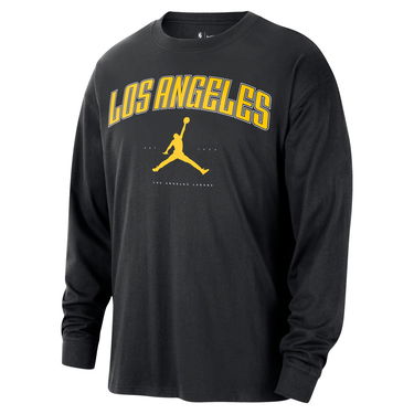 Тениска Jordan NBA Los Angeles Lakers Essential Long-Sleeve Tee Черно | HV5469-010, 1