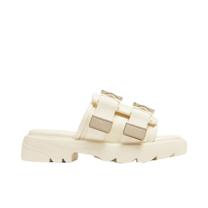 Кецове и обувки Bottega Veneta Flash Buckle Strap Platform Sandals Бяло | 690097V0DS22916