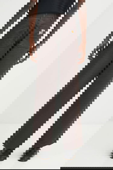 Панталони Carhartt WIP Single Knee Pant Кафяво | I031497.4702, 2