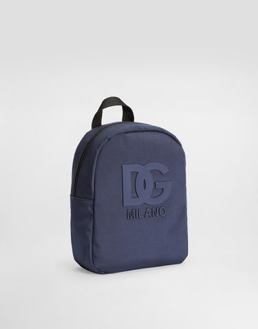 Раница Dolce & Gabbana Dolce & Gabbana Nylon Backpack with Rubber DG Logo Синьо | EM0141AU92780651, 1