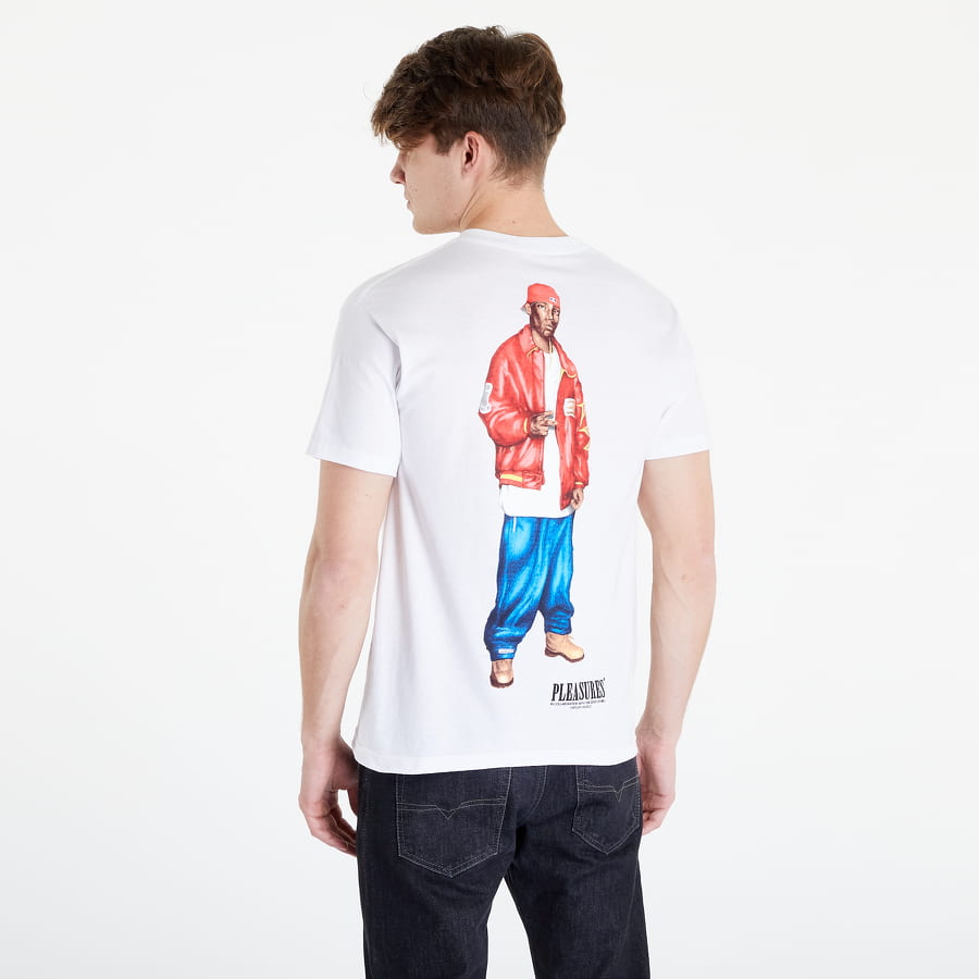 Тениска Pleasures Flamboy And T-shirt Бяло | P22F066 white, 1