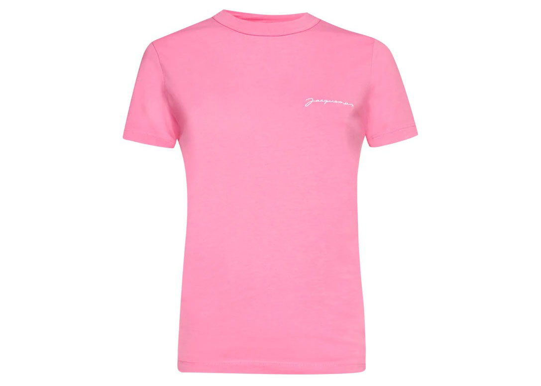 Тениска Jacquemus Ladies Embroidered Logo Розово | 211JS003-2160, 0