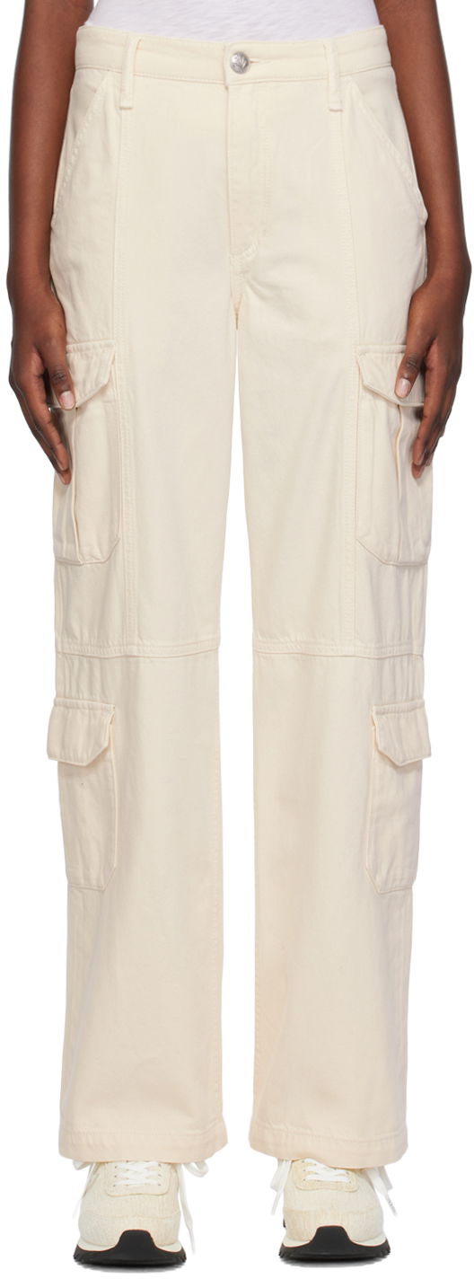 Карго панталони rag & bone Cailyn Denim Cargo Pants Бежово | WDD23H2960FCEC, 0