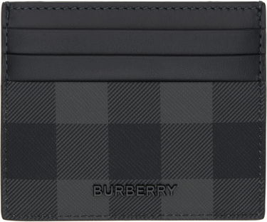 Портфейл Burberry Tall Check Card Holder Черно | 8074102, 0