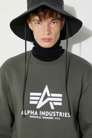 Пуловер Alpha Industries Sweater With Print Зелено | 178302.142, 4