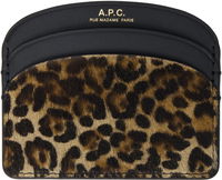A.P.C. Demi-Lune Leopard Card Holder