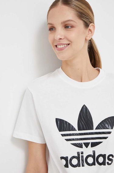 Тениска adidas Originals Zebra Animal Print Infill Tee Бяло | IJ7781, 0