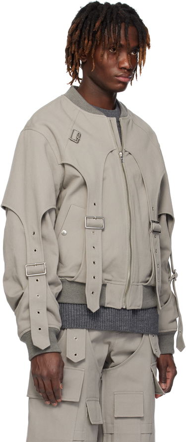 Яке бомбър We11done We11done Double Layered MA-1 Bomber Jacket Сиво | WD-JP0-25-032-U-GY, 1
