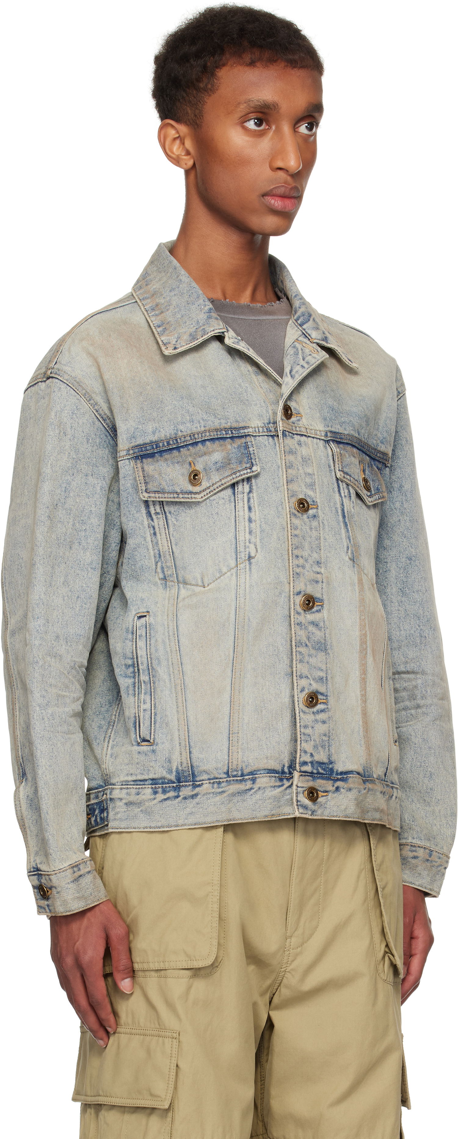 Яке We11done We11done Washed Denim Jacket Синьо | WD-DJ3-24-315-U-SK, 1