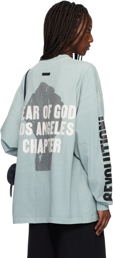 Тениска Fear of God Relaxed Long Sleeve 'Disciple' T-shirt Синьо | FG25FW10-10404HWJUS, 2