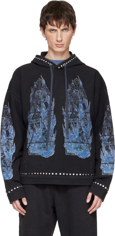 Суитчър Who Decides War Flame Glass Hoodie Черно | 1110310002FW25, 0