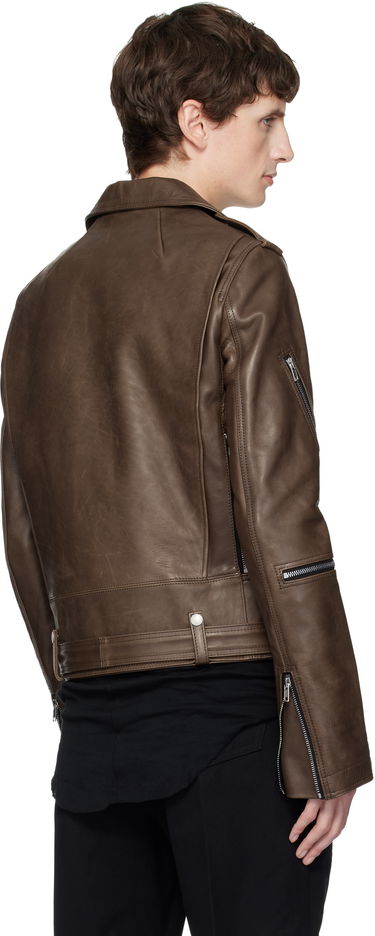 Яке Rick Owens Concordians Bauhaus Stooges Leather Jacket Кафяво | RR02E1702 LHOSJP, 2