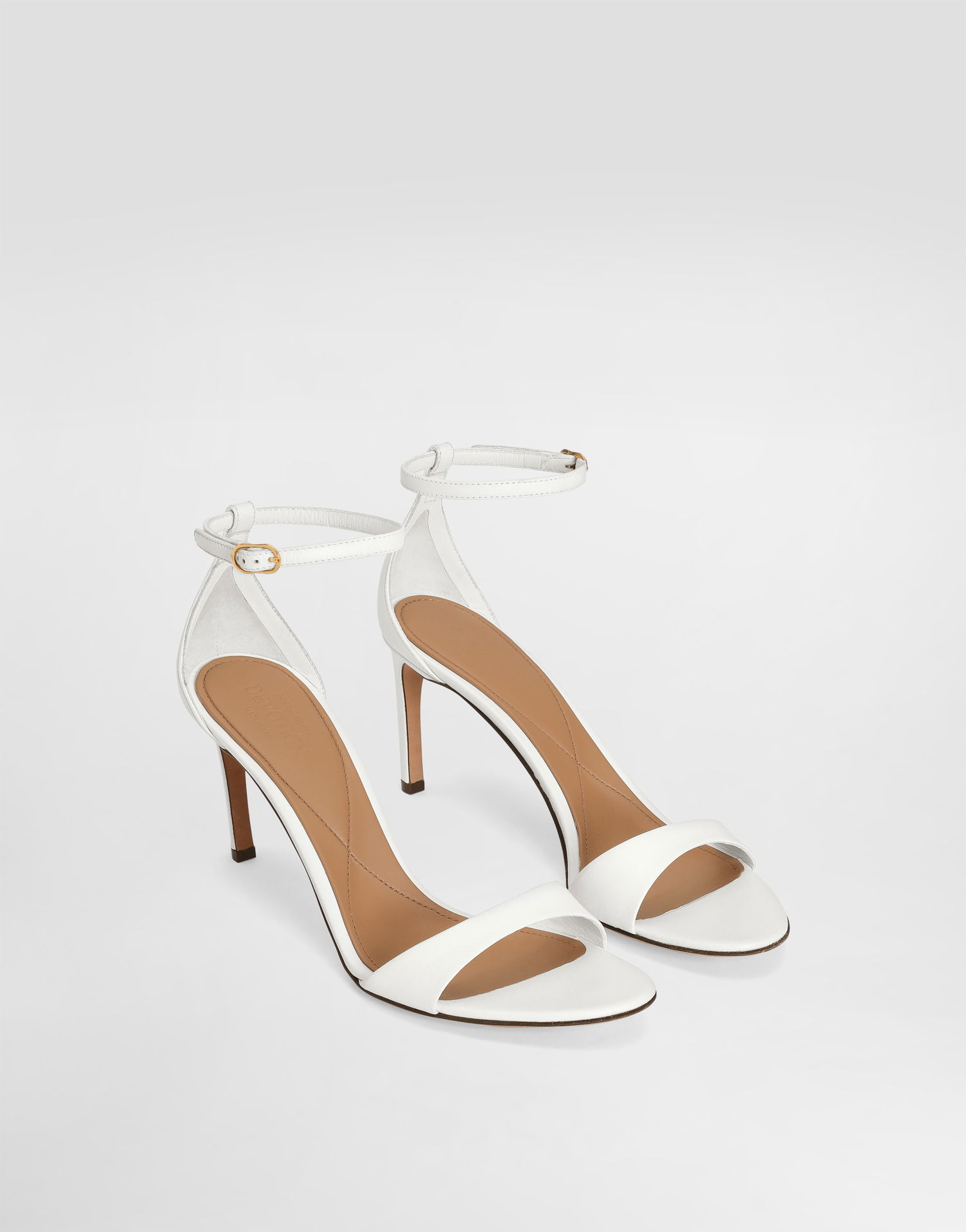 Аксесоари Dolce & Gabbana Dolce & Gabbana Polished Goatskin Heeled Sandals Бяло | CR1774A573880002, 1