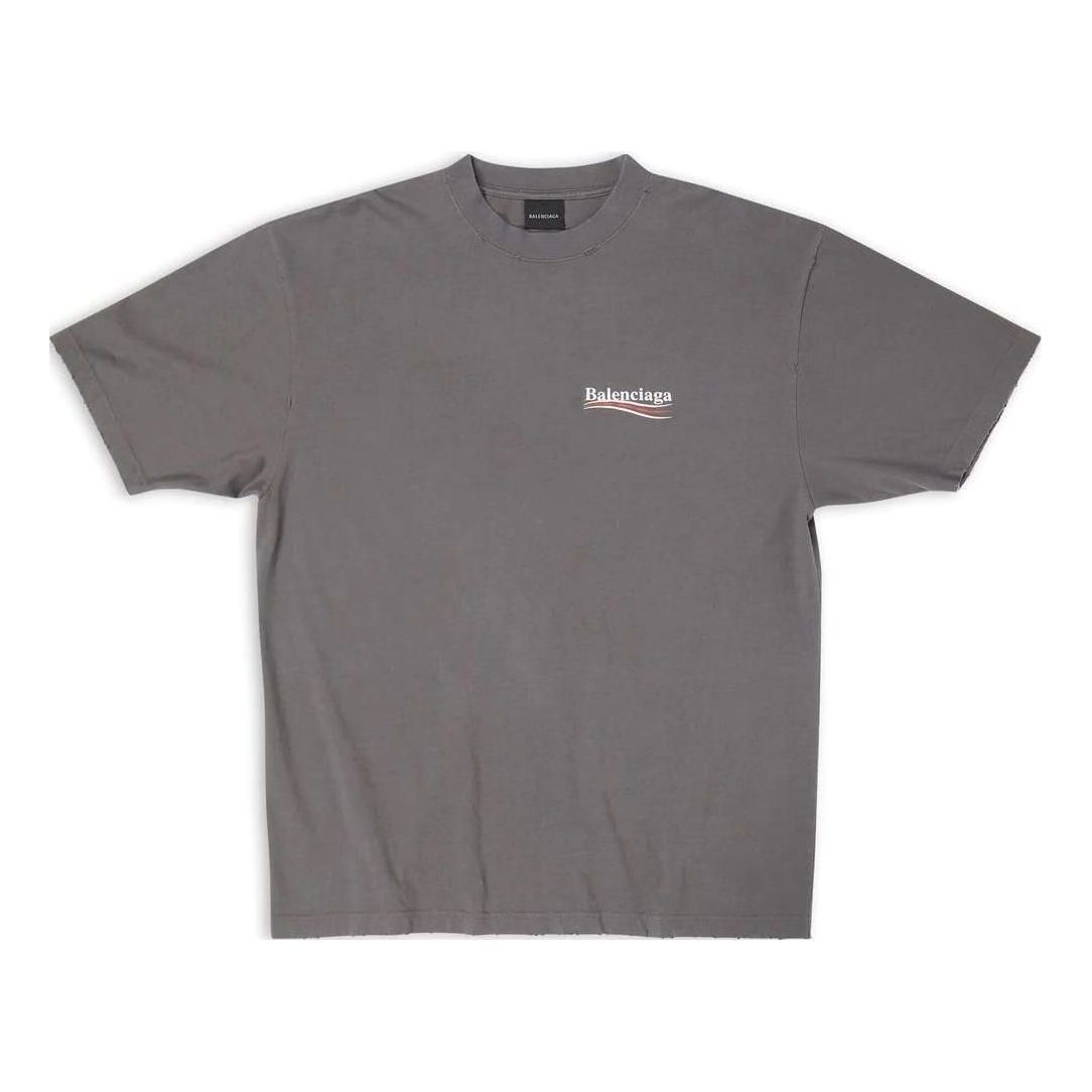 Тениска Balenciaga Campaign Large Fit T-Shirt Сиво | 641655TNVG51227, 0
