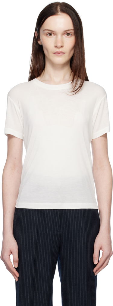 Тениска Anine Bing ANINE BING Amani Fitted T-Shirt Бяло | A-08-2279-100B, 0