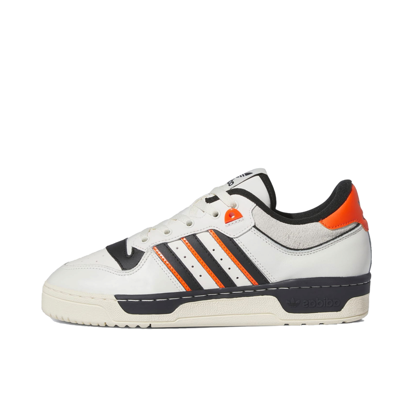 Кецове и обувки adidas Originals Rivalry 86 Low White Black Semi Impact Orange Бяло | IE7140