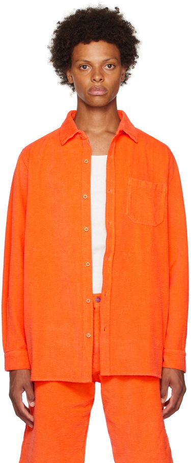 Риза ERL Spread Collar Corduroy Shirt Оранжево
 | ERL06B002, 0
