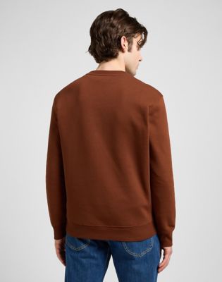 Суитчър Lee Regular Patch Crew Sweatshirt Luxe Кафяво | 112371910, 0