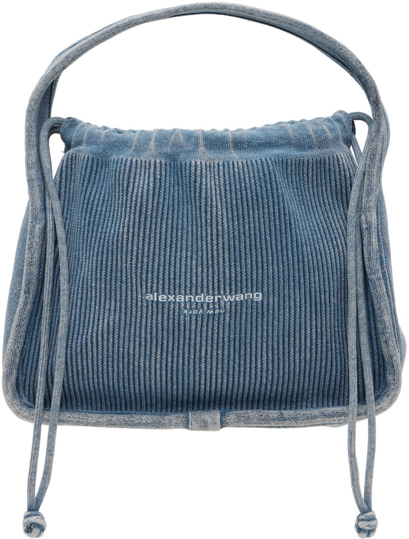 Дамска чанта Alexander Wang Alexander Wang Ryan Small Drawstring Bag Синьо | 20224K40T