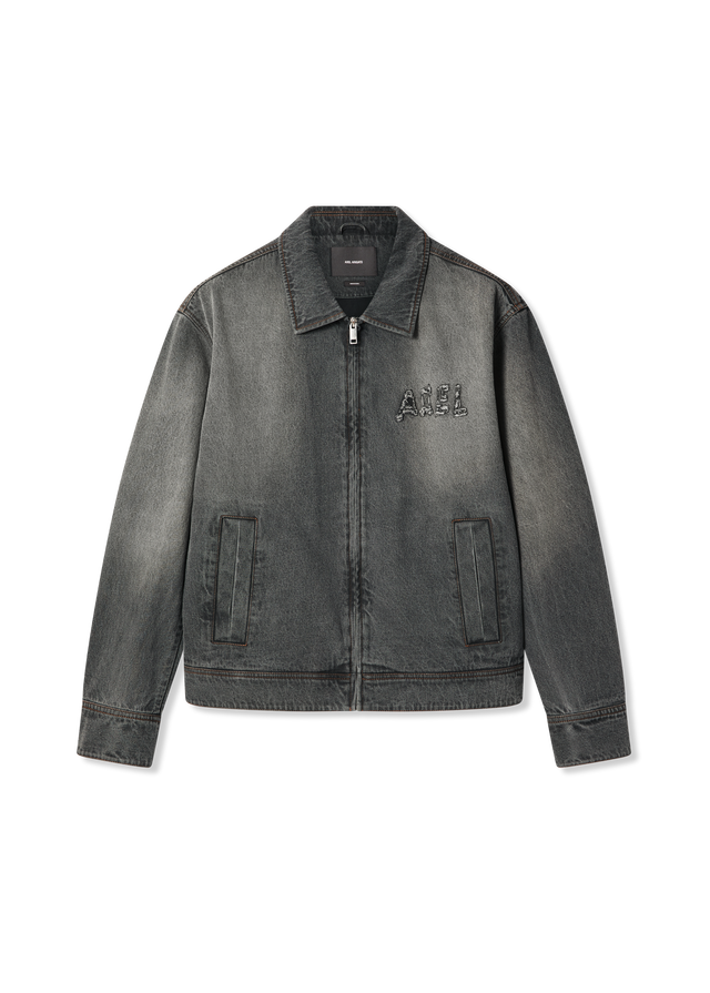 Travis Washed Zip-Up Denim Jacket