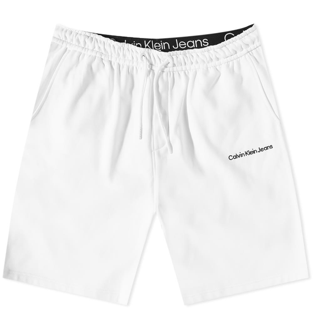 Къси панталони CALVIN KLEIN Institutional Sweat Short Бяло | J30J322916YAF, 0
