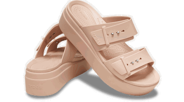 Кецове и обувки Crocs Brooklyn Buckle Sandals Бежово | 207431-7AF, 1