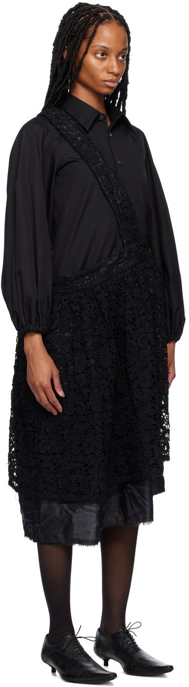 Pокля Comme des Garçons Comme des Garçons Floral Lace Midi Skirt Черно | RK-A004-051, 1