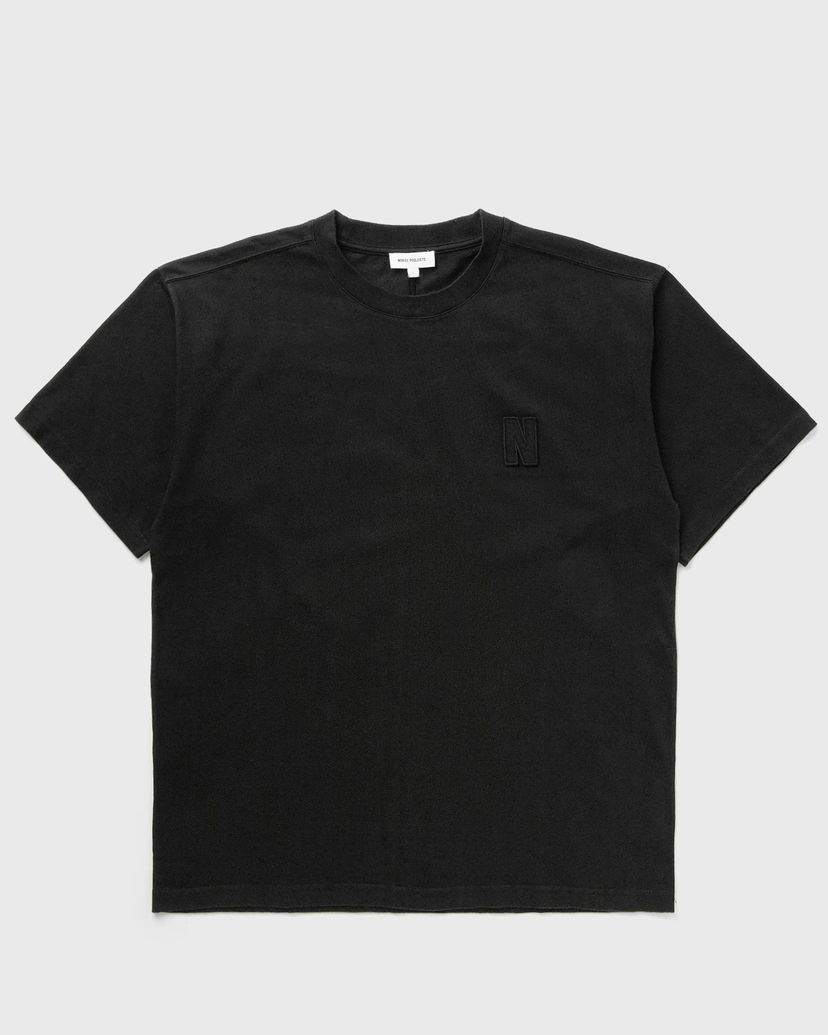 Тениска NORSE PROJECTS Simon Loose Organic Heavy Jersey N Patch Tee Черно | N01-0667-9999