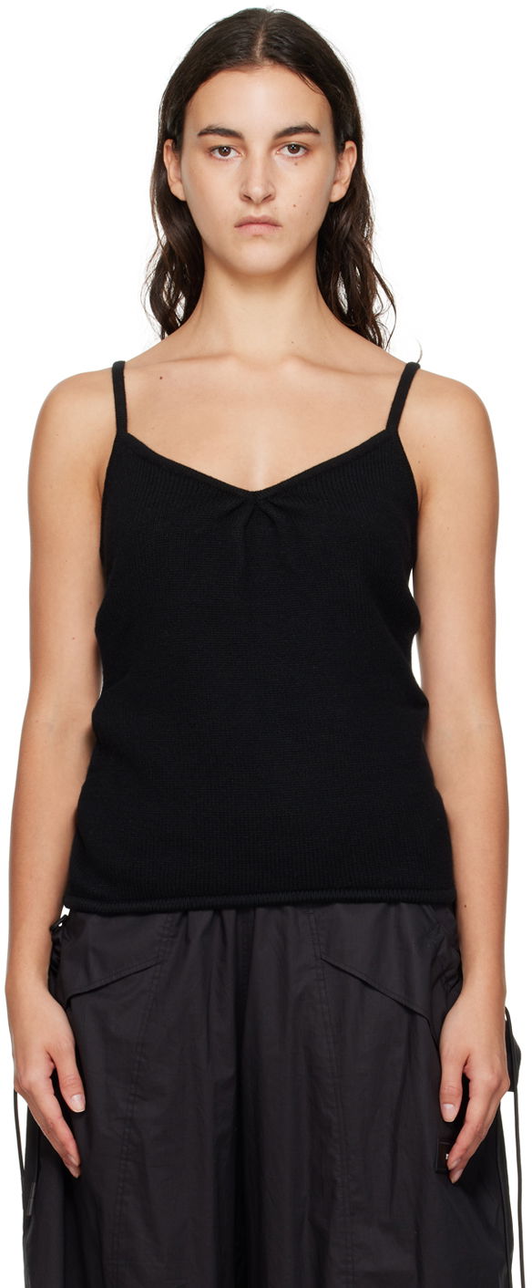 Потник We11done We11done V-Neck Knit Camisole Черно | WD-KT3-23-607-W-BK, 0