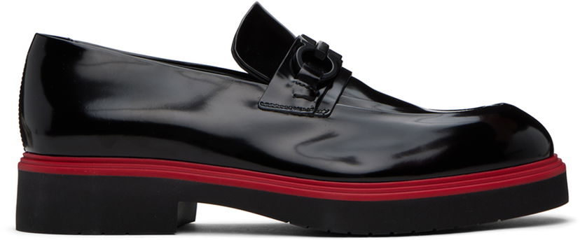 Кецове и обувки FERRAGAMO Salvatore Ferragamo Gancini Loafers Черно | 766244