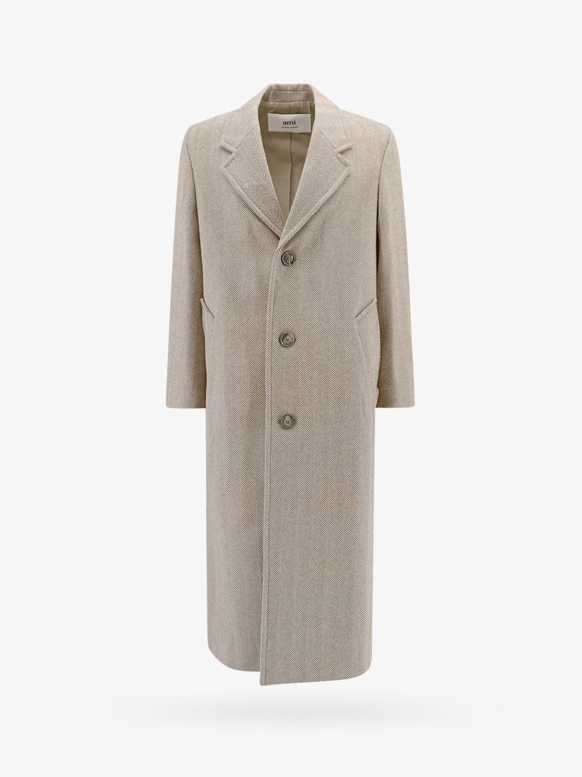 Палта AMI Long Coat Бежово | HCO307WV0015268