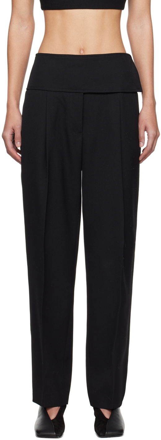 Панталони Jil Sander Belted Trousers Черно | J52KA0008_J40002