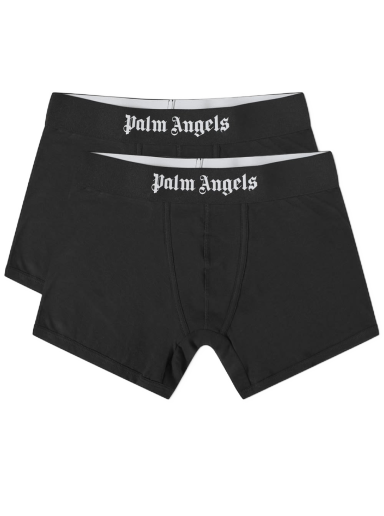 Боксерки Palm Angels Logo Boxer - 2 Pack Черно | PMUH003F22FAB0011001