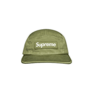 Шапка с козирка Supreme Washed Chino Twill Camp Cap Зелено | SS21H52 LIGHT OLIVE, 0