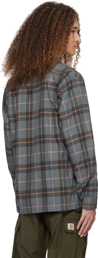 Риза Carhartt WIP Plaid Long Sleeve Button-Up Shirt Зелено | I032903, 2