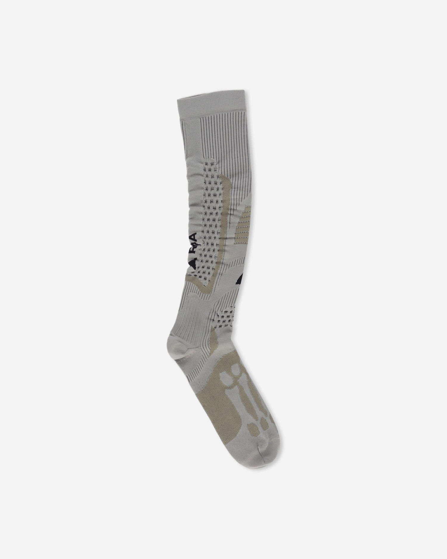 Чорапи ROA Bones Logo Q-skin Technical Knee-High Socks Сиво | RBMW0410YA53 BEG0002, 1