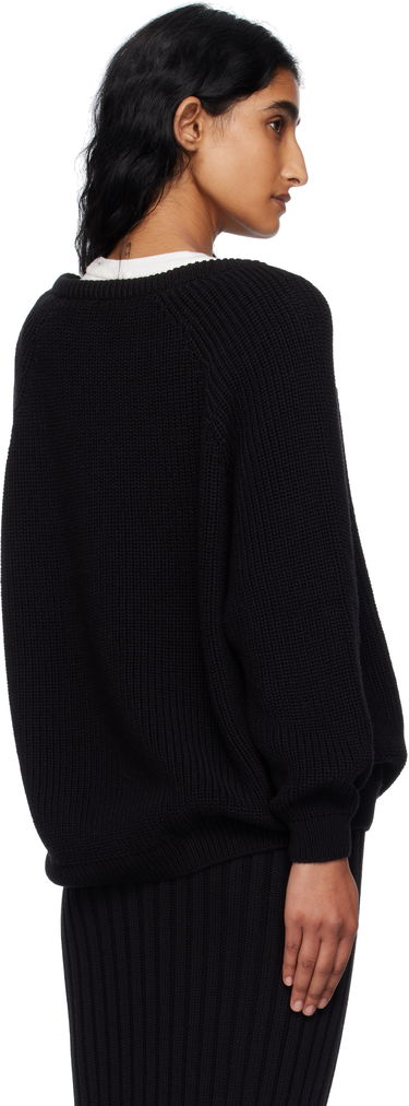 Пуловер Baserange Baserange Danube V-Neck Sweater Черно | PUDVN-OC-AU25, 2