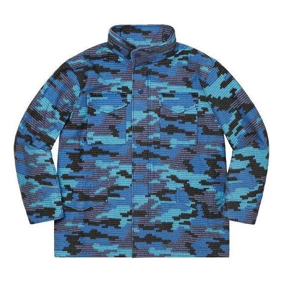 Парка Supreme Logo Camo M-65 Jacket Синьо | SUP-SS21-521
