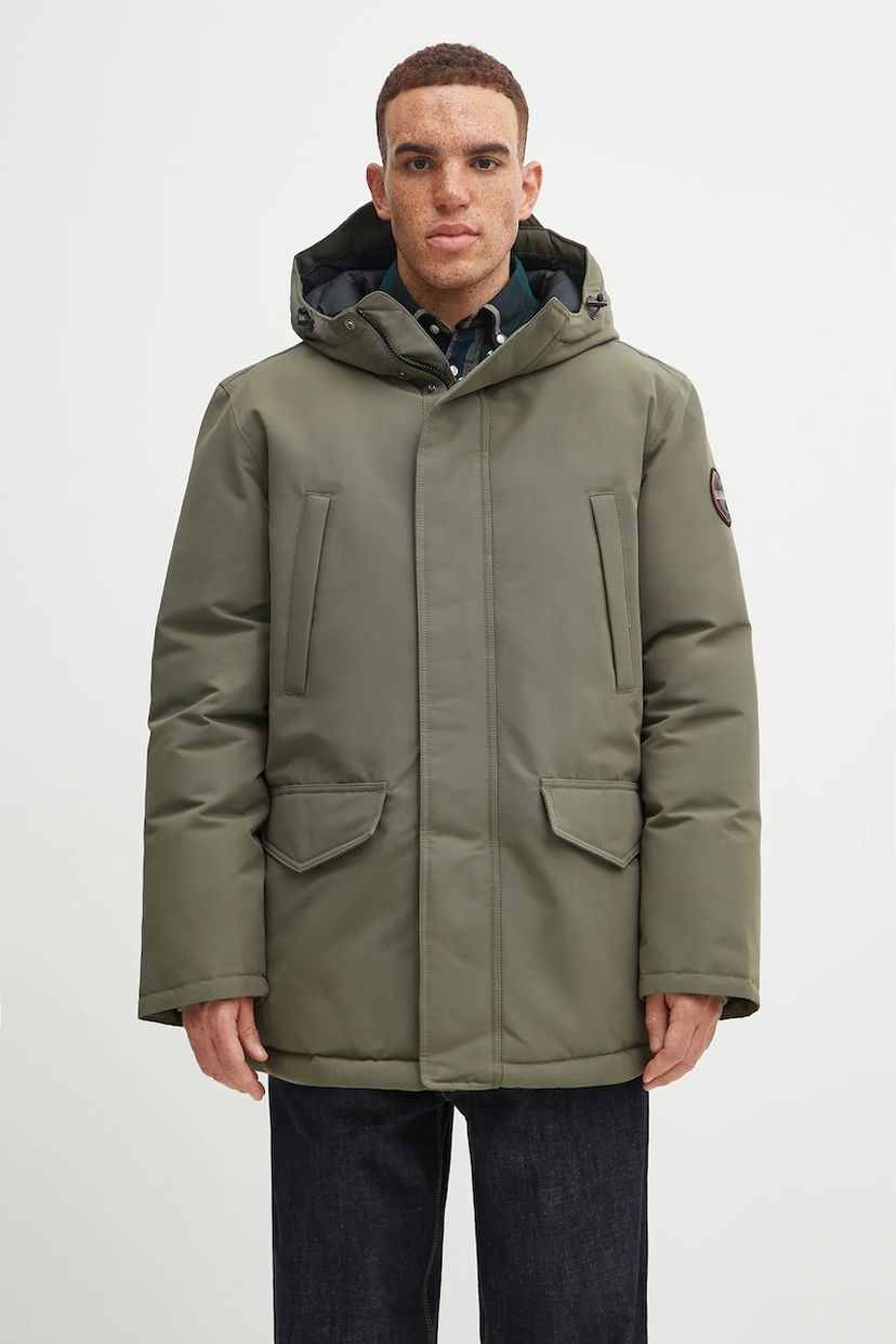 Парка Napapijri Napapijri A-Cornier 1 Winter Parka Зелено | NP0A892JG0A1