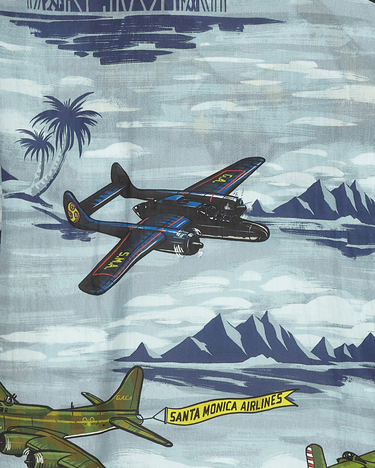 Риза General Admission Santa Monica Airlines Bomber Plane Shirt Многоцветен | SMA07 MULTI, 6