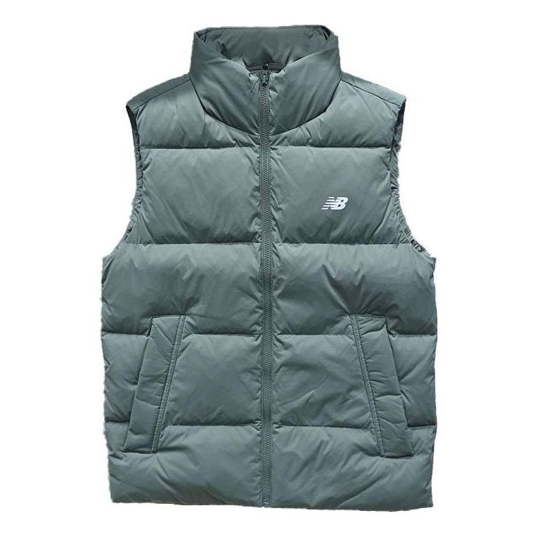 Жилетка New Balance Padded Puffer Vest Зелено | AMV34325-DON, 0