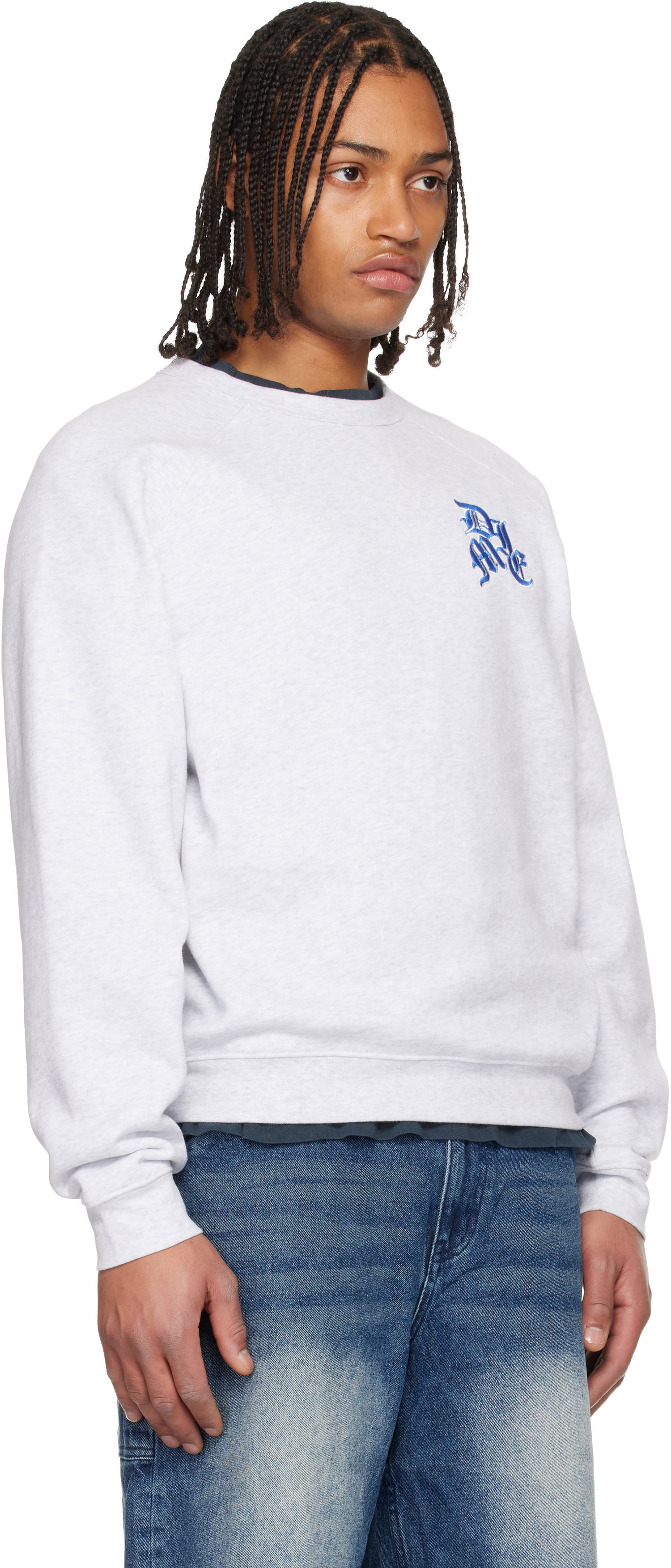 Суитчър Dime Dolph Crewneck Sweatshirt Сиво | DIMEHO2552ASH, 1
