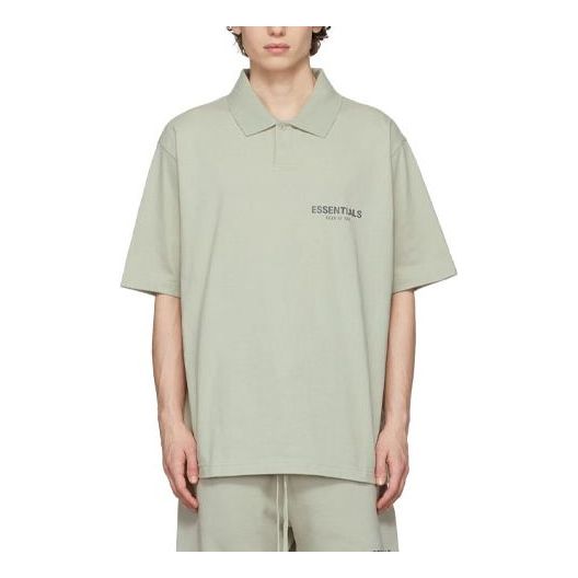 Поло тениска Fear of God Essentials Polo Shirt Зелено | FOG-FW21-113