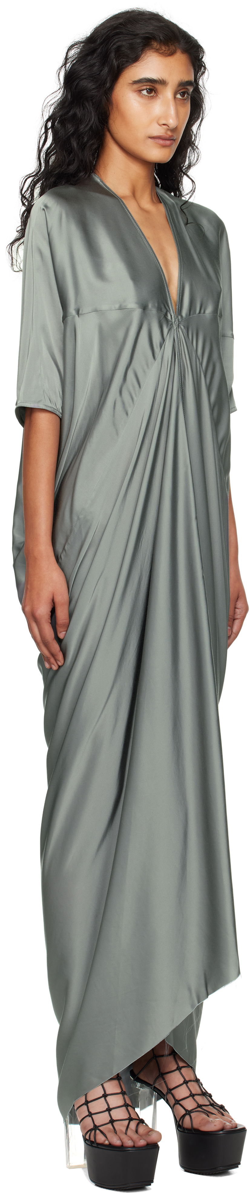 Pокля Rick Owens Rick Owens Concordians Kite Maxi Dress Зелено | RP02E4506 SCH, 1