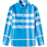 Риза Burberry Somerton Large Check Shirt Синьо | 8065973B5375, 1