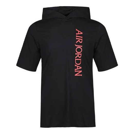 Суитчър Jordan Jordan Short Sleeve Hooded T-Shirt Черно | CZ5056-010
