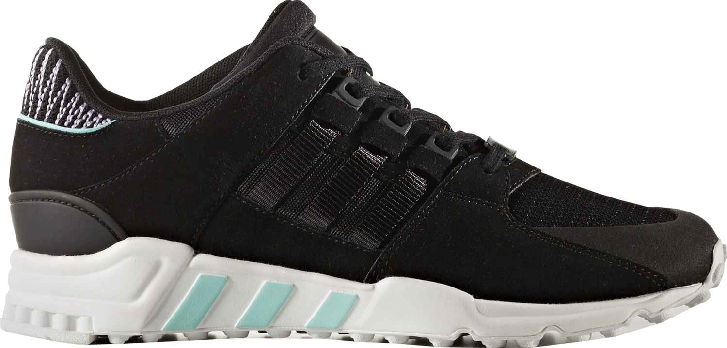 Кецове и обувки adidas Originals EQT Support RF Core Black Energy Aqua W Черно | BY8783, 0