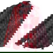 7 Cuts Wide Over Dyed Flannel Shirt, Size Large