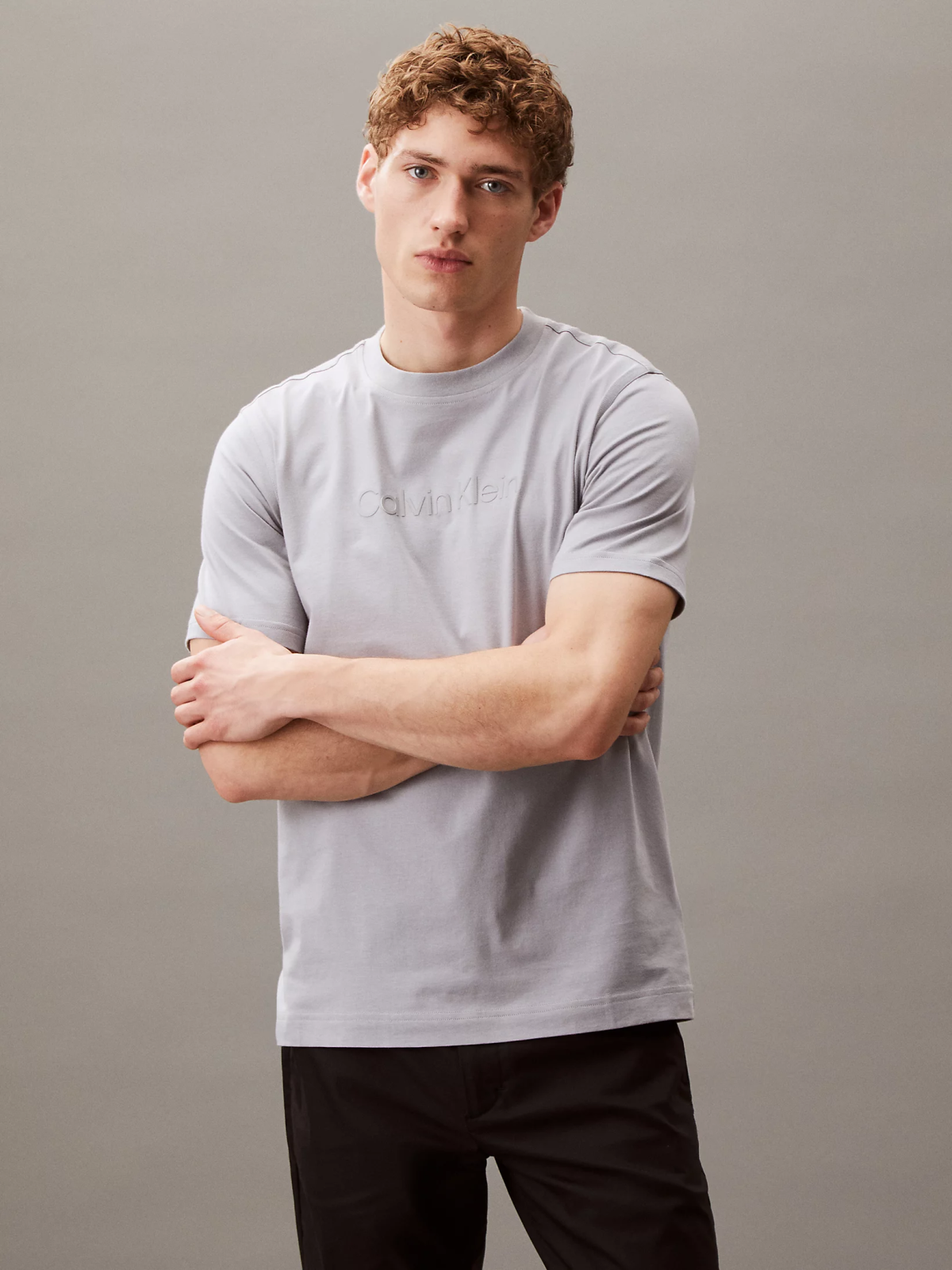 Тениска CALVIN KLEIN Calvin Klein Graphic Short Sleeve T-Shirt Сиво | LVGMS5K182-IB9, 0