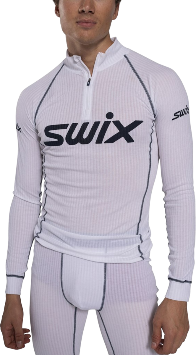 Чорапи SWIX Swix RaceX Classic Half Zip Top Бяло | 10116-23-20000